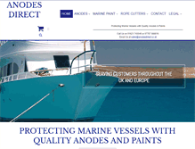 Tablet Screenshot of anodesdirect.co.uk